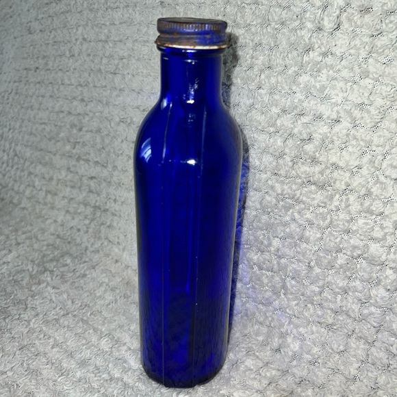 Large 1940’s Cobalt Blue Glass Phillips Milk of Magnesia 8” Apothecary Collect!! - Picture 3 of 14